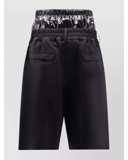 Moncler Genius Black Tailored Shorts for men