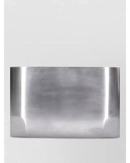 Rick Owens Gray Na Clutch Bag