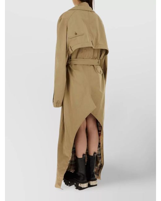 Balenciaga Natural Cotton Trench Coat