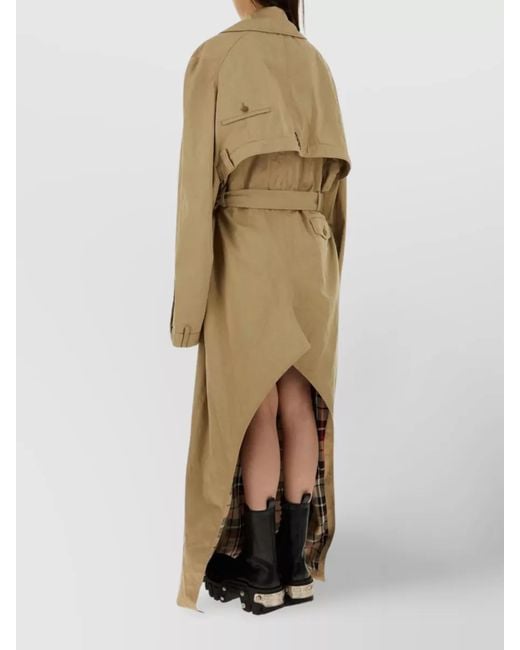 Balenciaga Natural Cotton Trench Coat