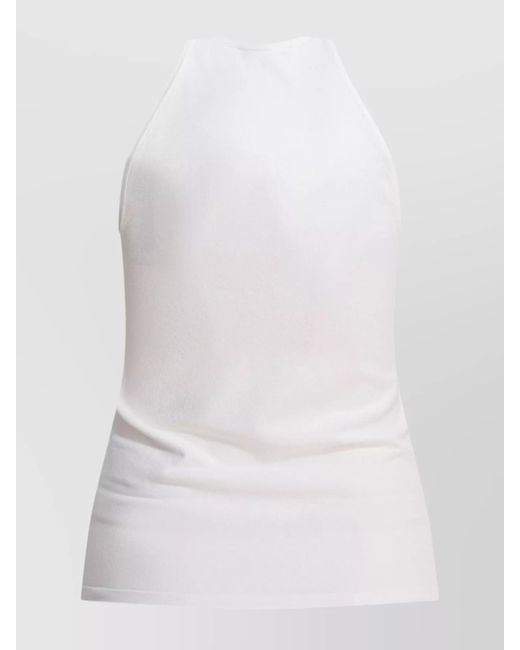 Max Mara White Viscose Top
