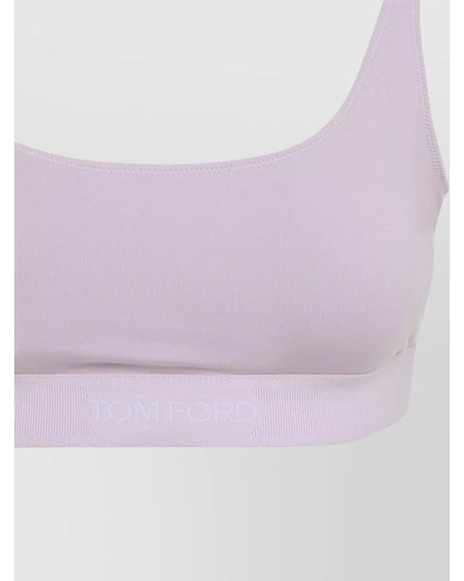 Tom Ford Purple Modal Cropped Bralette