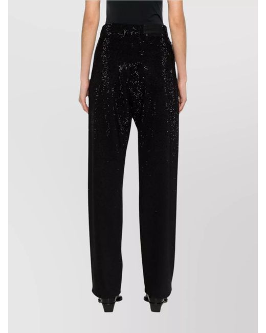 Golden Goose Deluxe Brand Black Crystal Embellished High Waist Jeans