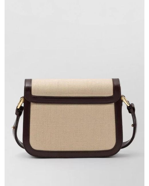 A.P.C. Natural Shoulder Bag Adjustable Strap Tone Hardware