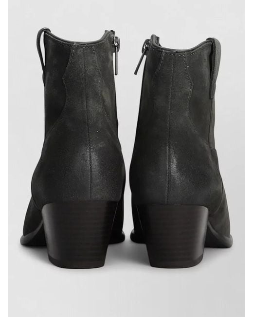 Ash Black Suede Ankle Boots