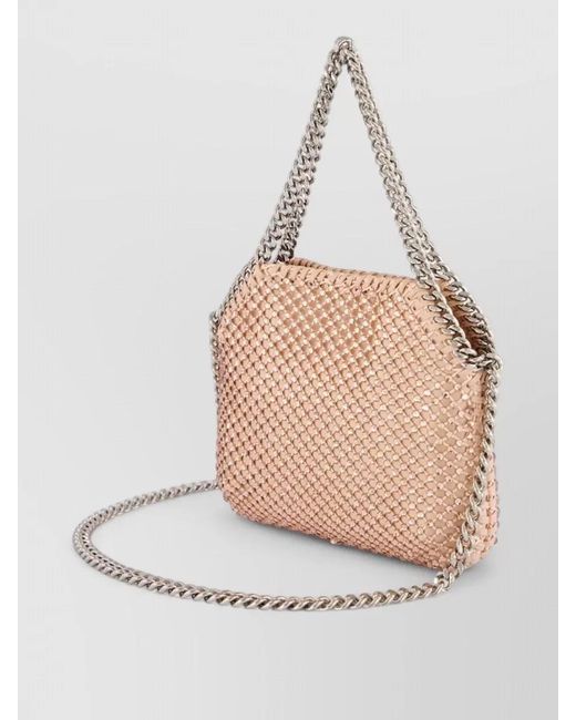 Stella McCartney Natural Falabella Mini Braided Shoulder Bag