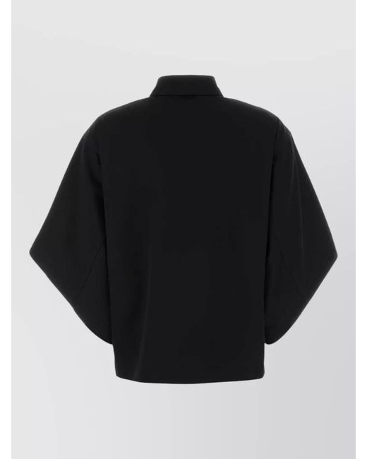 Bottega Veneta Black Wool Twill Shirt Jacket for men