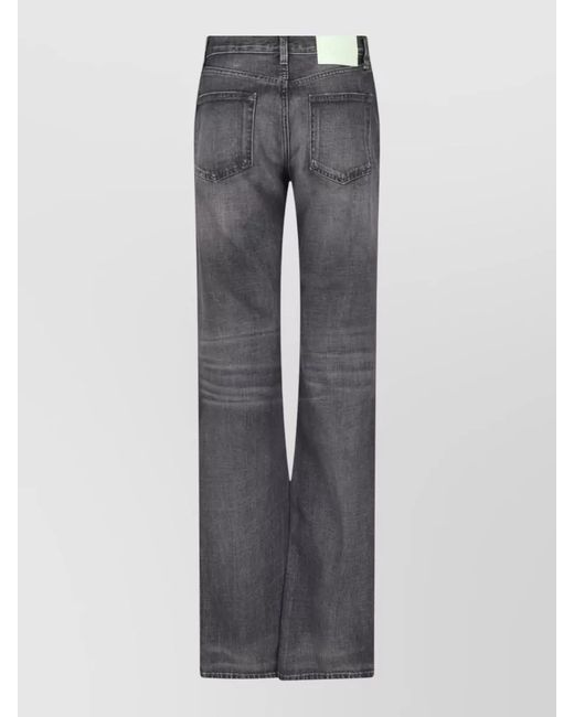 Haikure Gray Straight-Leg Jeans