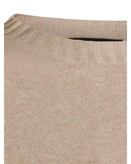 Fabiana Filippi Natural Cashmere Silk Crewneck Sweatshirt