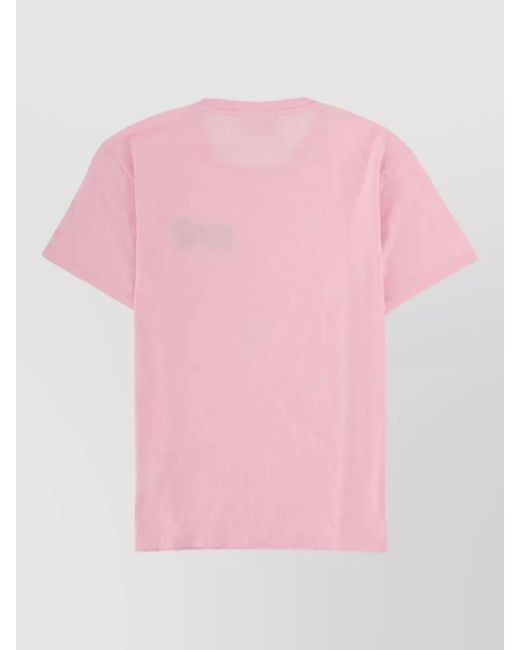 Mc2 Saint Barth Pink Emilie Crew Neck Embroidered T-Shirt