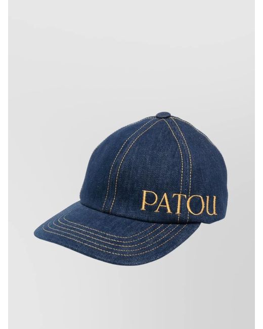 Patou Blue Denim Baseball Cap