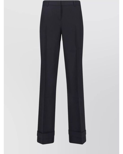 Our Legacy Blue Virgin Wool Straight-Leg Tailored Trousers