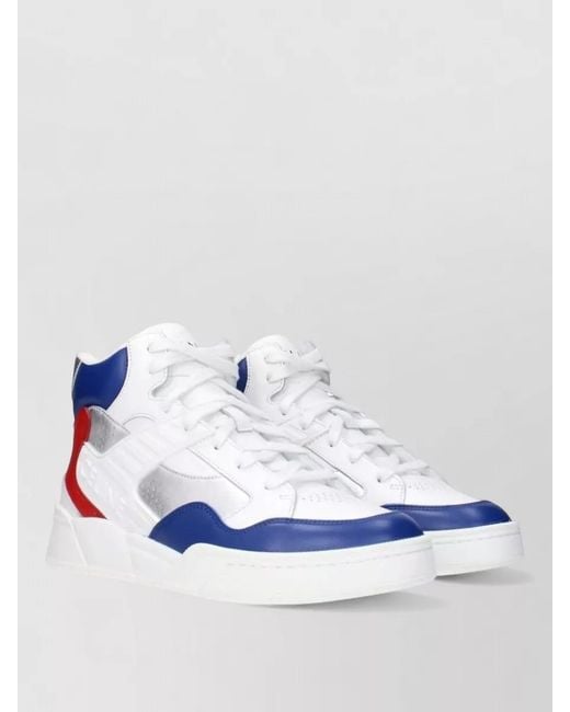 Céline Blue Leather High-Top Sneakers for men