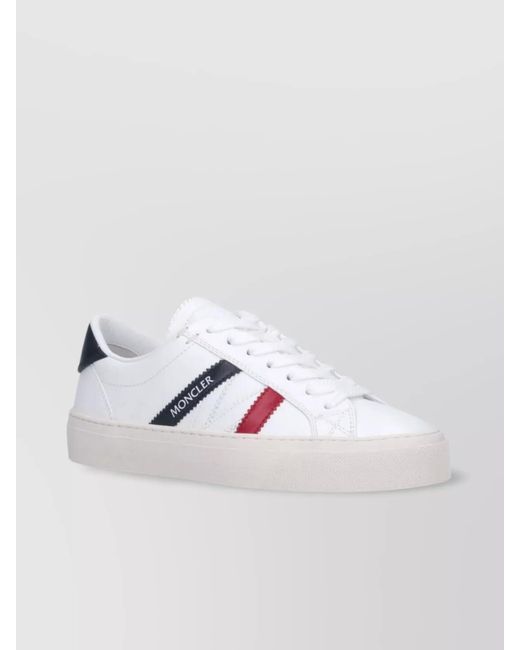 Moncler Metallic Leather Low-Top Sneakers