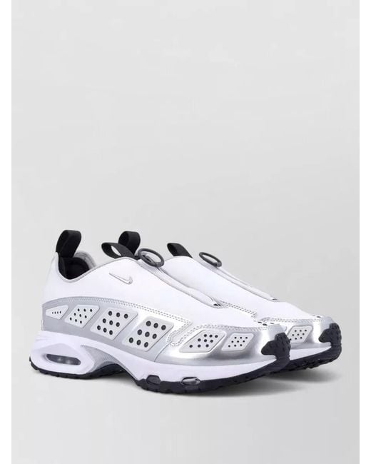 Nike White Textile Low-Top Sneakers