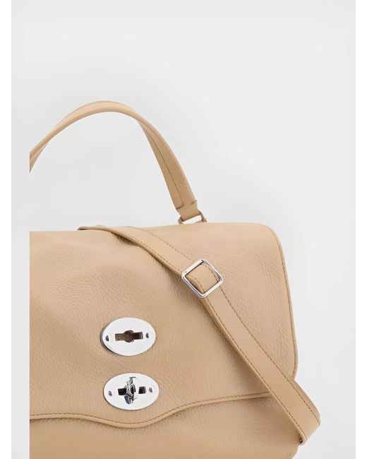Zanellato Natural Calfskin Postina Daily Small Shoulder Bag