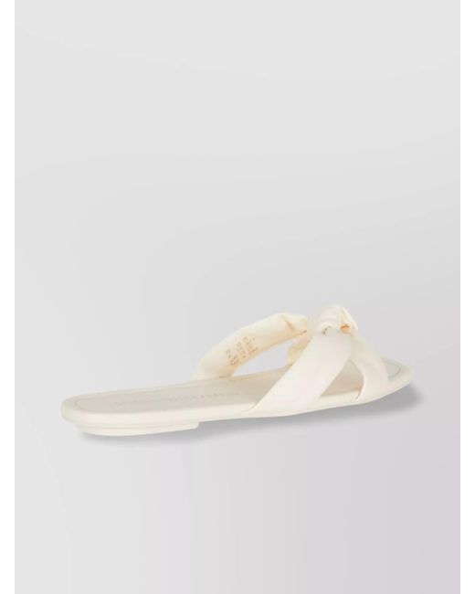 Stuart Weitzman Natural Leather Slides