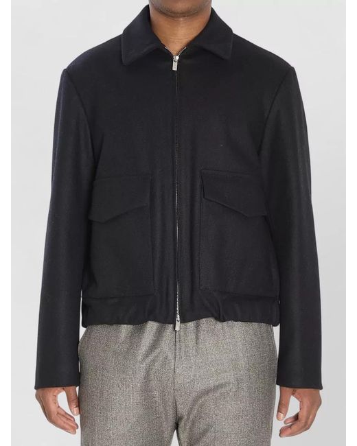 Barena Black Magan Caramal Wool Blend Jacket for men