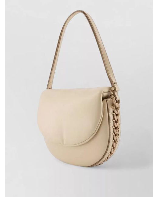 Stella McCartney Natural M Flap Puffy Alter Mat Vegan Bag
