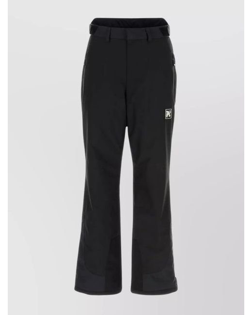 Palm Angels Black Polyester Ski Trousers for men