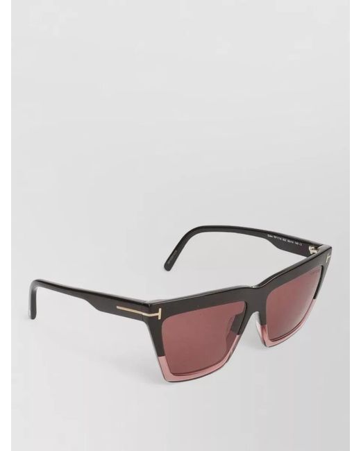 Tom Ford Pink Square Acetate Sunglasses Ft1110 14 140