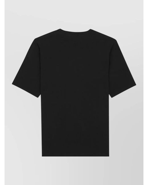 Saint Laurent Black Cotton Crewneck T-Shirt for men