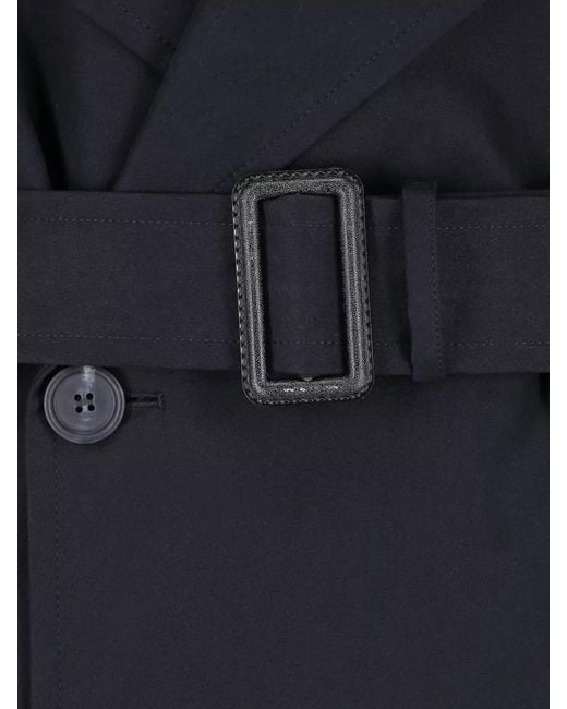 MM6 by Maison Margiela Black Tailored Coat Mid Length Back Vent