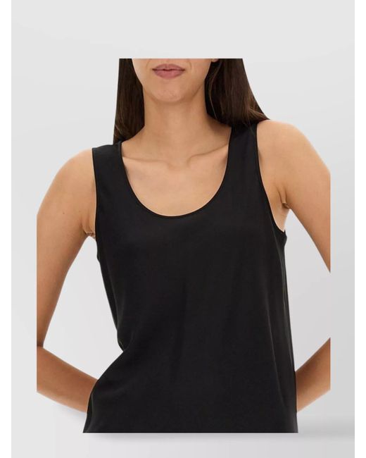 Sportmax Black Silk Midi Dress