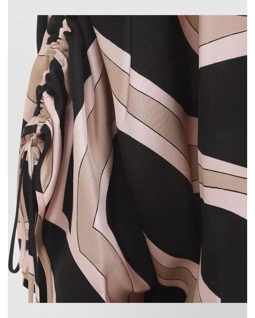 Emilio Pucci Gray Silk Mini Dress Signature Print