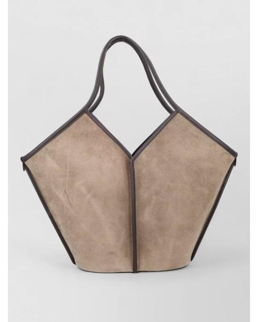 Hereu Natural Suede Tote Bag