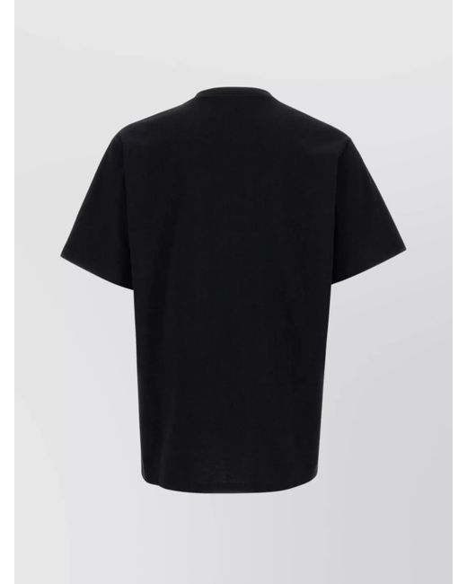 J.W. Anderson Black 'Embroidered Anchor' Crew Neck T-Shirt for men