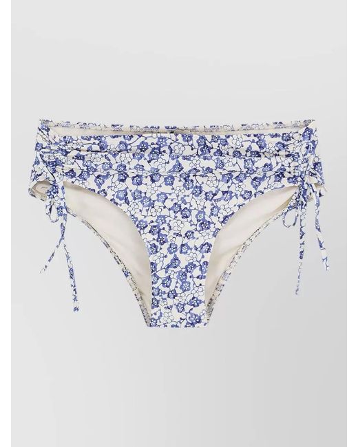 Isabel Marant Blue Prudi Bikini Bottom High Waist Side Ties