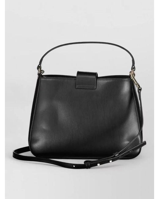 Tommy Hilfiger Black Leather Shoulder Bag