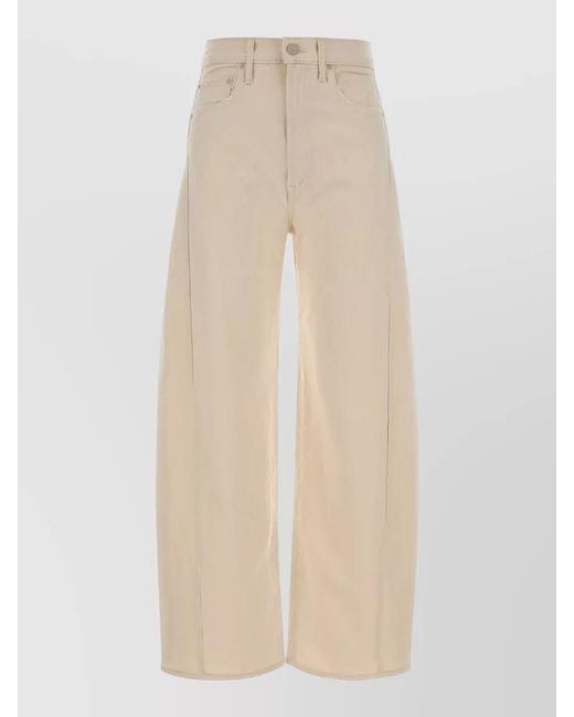 Mother Natural Denim High-Rise Ankle-Length Wide-Leg Jeans