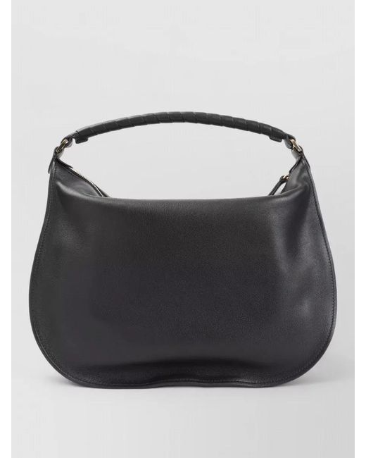 Chloé Black Marcie Medium Leather Shoulder Bag