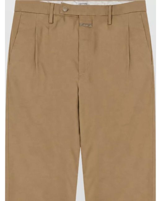 Closed Natural Cotton Tailored Trousers for men