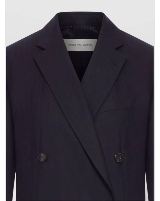 Dries Van Noten Blue Wool Blazer