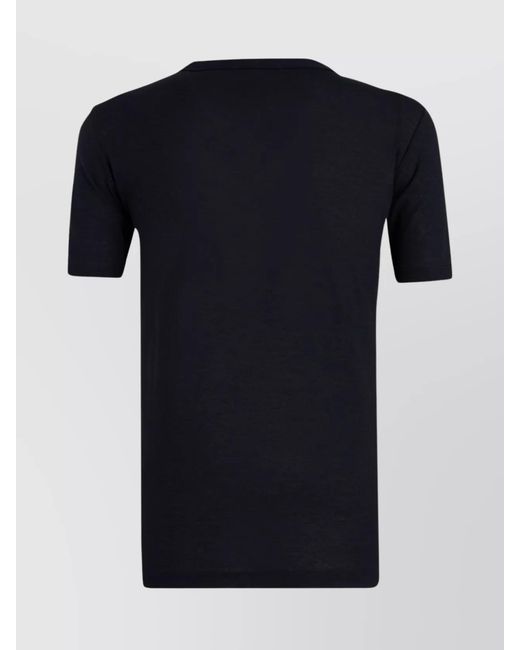 Jil Sander Blue Cotton Slim-Fit Logo-Print T-Shirt