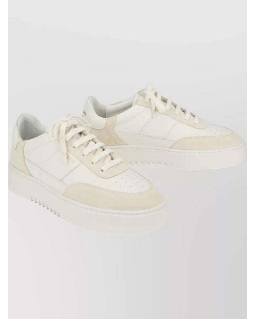 Axel Arigato Natural Lace Up Sneakers Suede Leather Platform for men