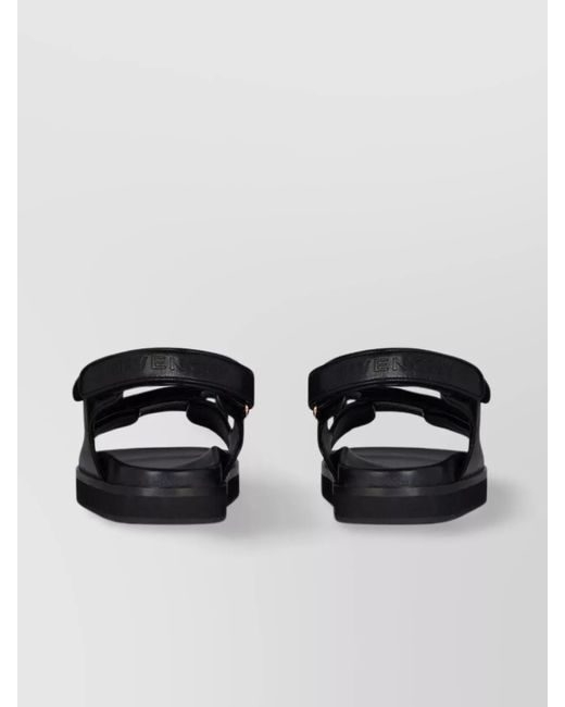 Givenchy Black Leather Slingback Sandals