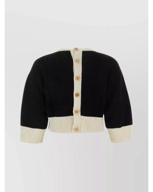 Marni Black Wool Regular-Fit Cardigan