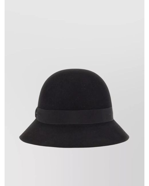 Helen Kaminski Black Wool Fedora Hat