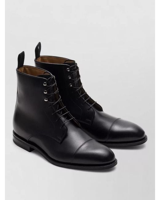 Church's Black Calf Leather Edworth Lace-Up Boots for men