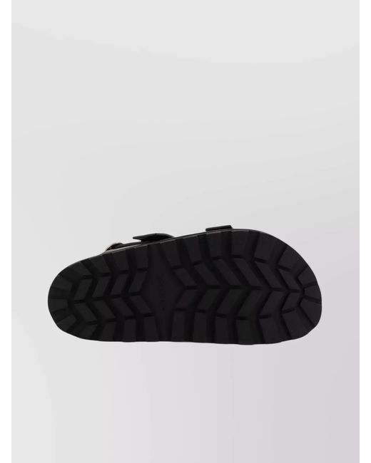 Jil Sander Black Leather Sandals for men