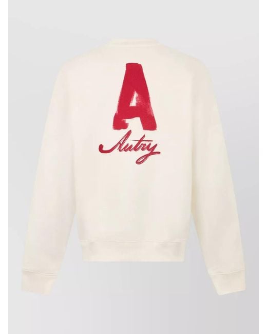 Autry Natural Cotton Sweatshirt Logo Print Crewneck for men