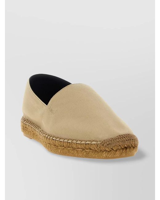Saint Laurent Brown Cotton Espadrilles for men