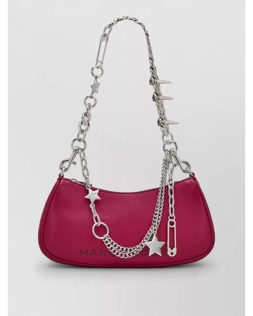 Marc Jacobs Red Leather Shoulder Bag