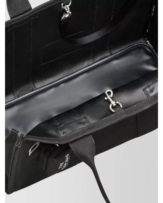 Marc Jacobs Black Rectangular Tote Bag Top Handles Design