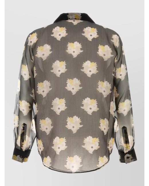 Fendi Multicolor Silk Oversized Printed Shirt for men