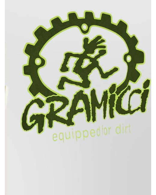 Gramicci White Dirt Ready Graphic Crew Neck T Shirt for men